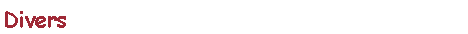 Text Box: Divers